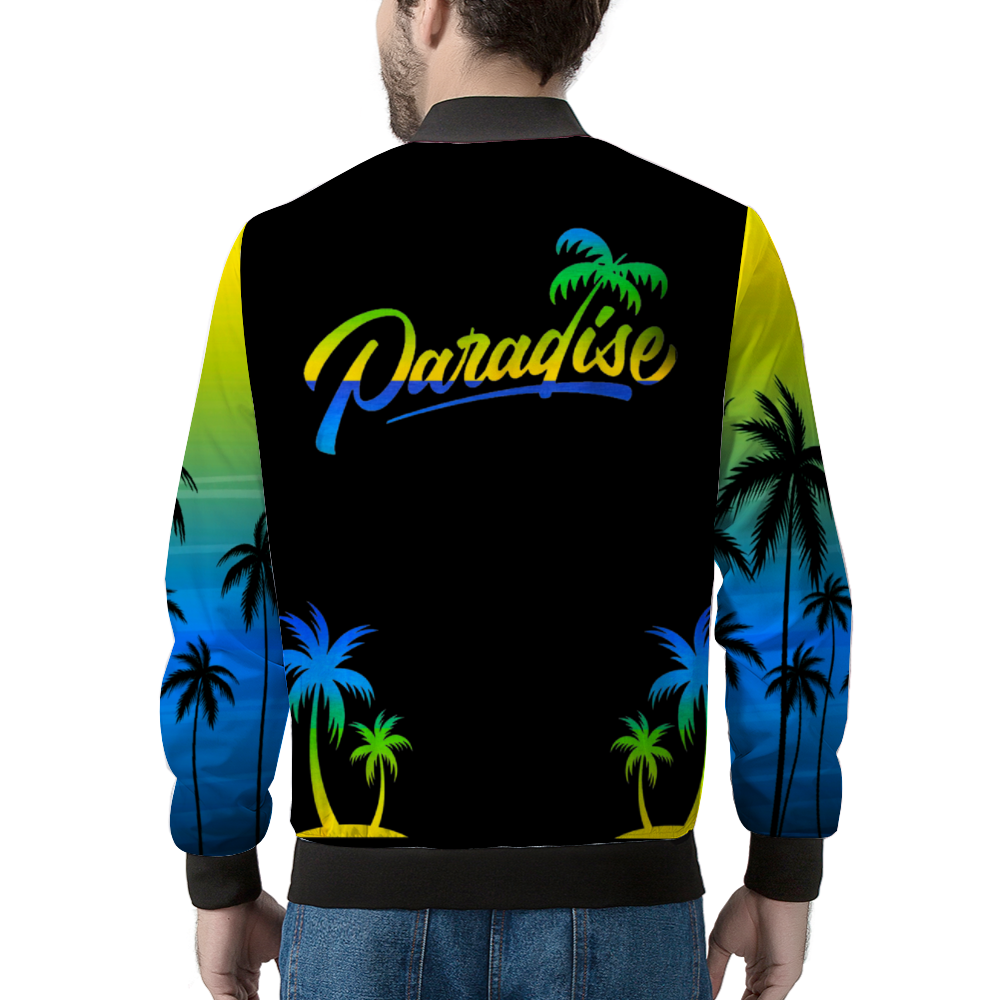 PARADISE Bomber Jacket BLUE YELLOW