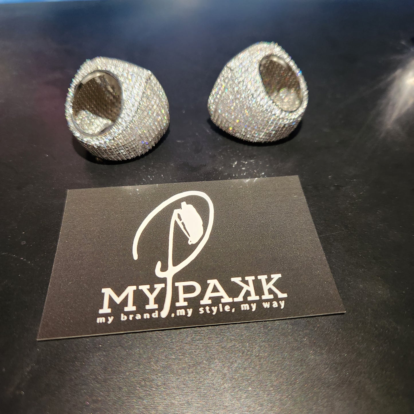 *MENS ICED OUT Galaxy Digital Rings