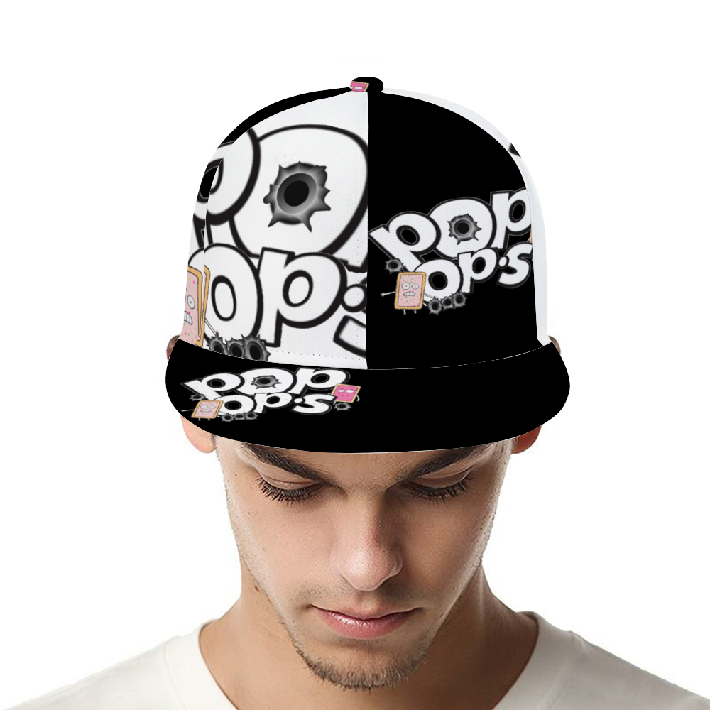 POP OPS Trucker Hat BLACK WHITE
