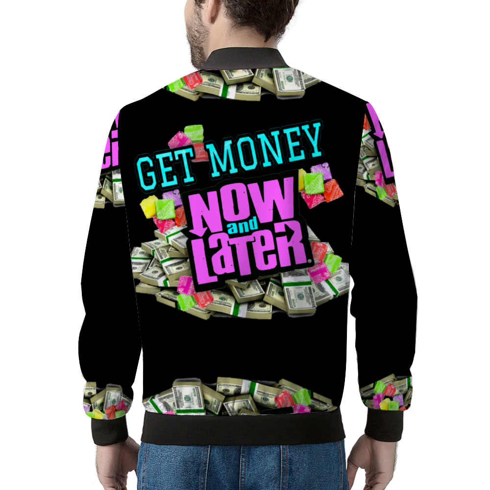 GET MONEY Bomber Jacket BLACK