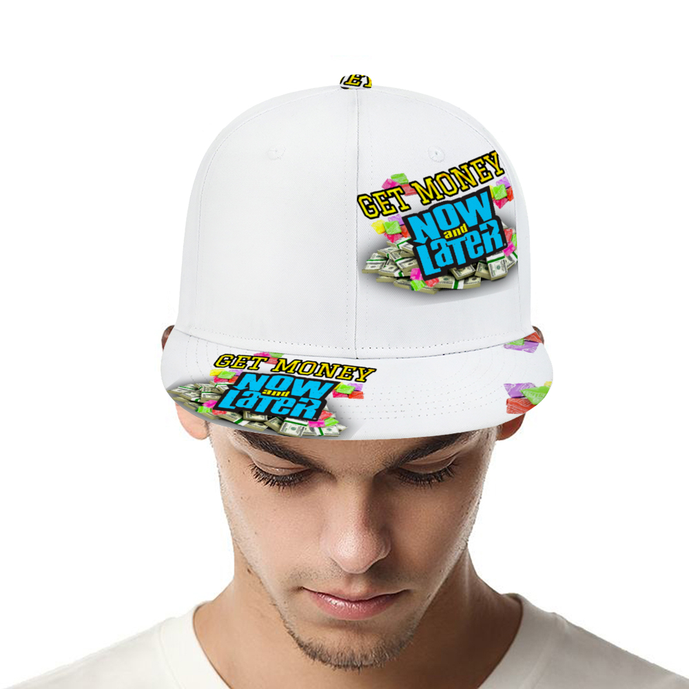 GET MONEY Trucker Hat WHITE BLUE