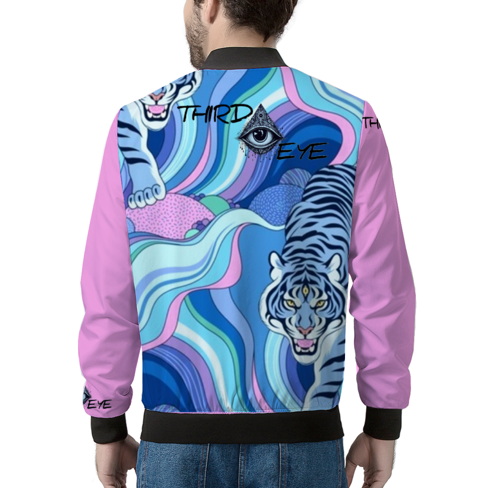 Third Eye Lightweight Bomber Jacket Pink