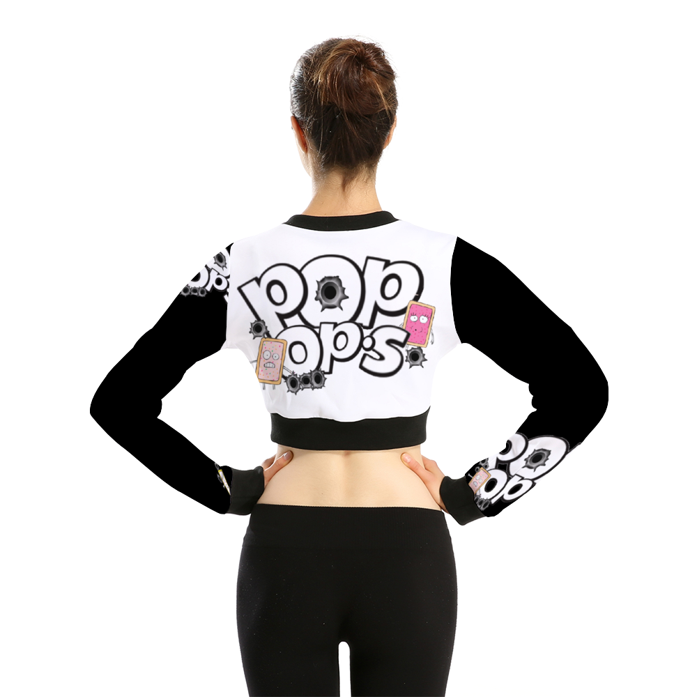 POP OP'S Women's Crop Jacket Black