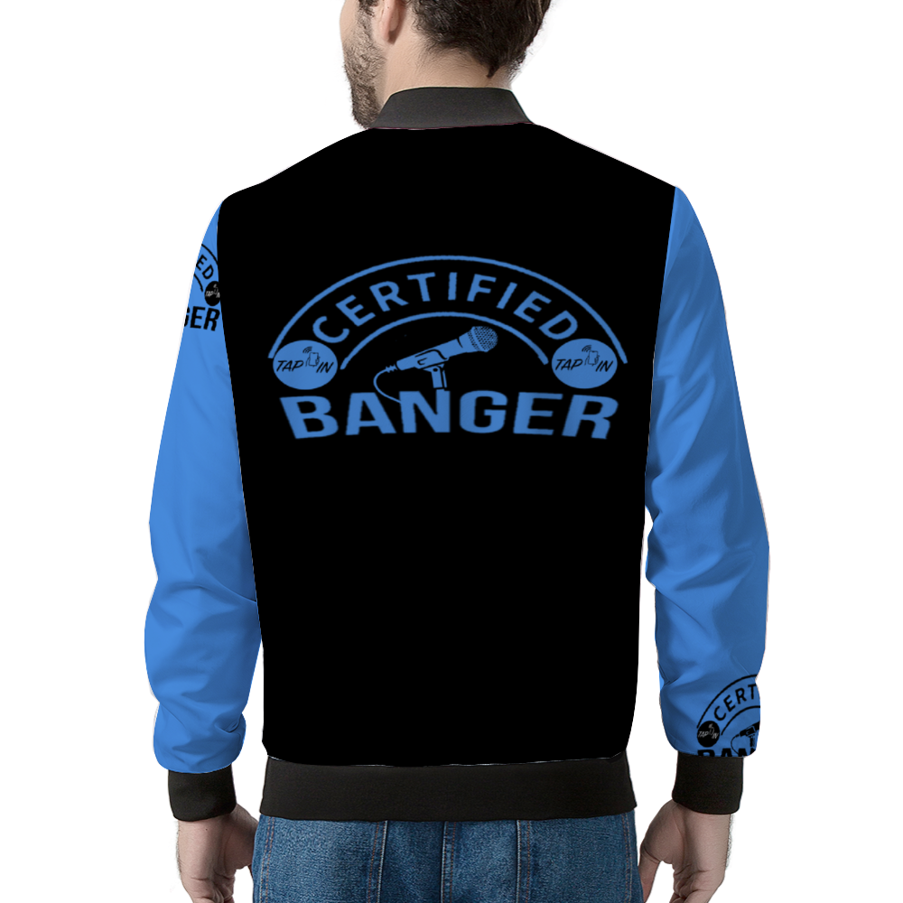 CERTIFIED BANGER Bomber Jacket BLK BLUE