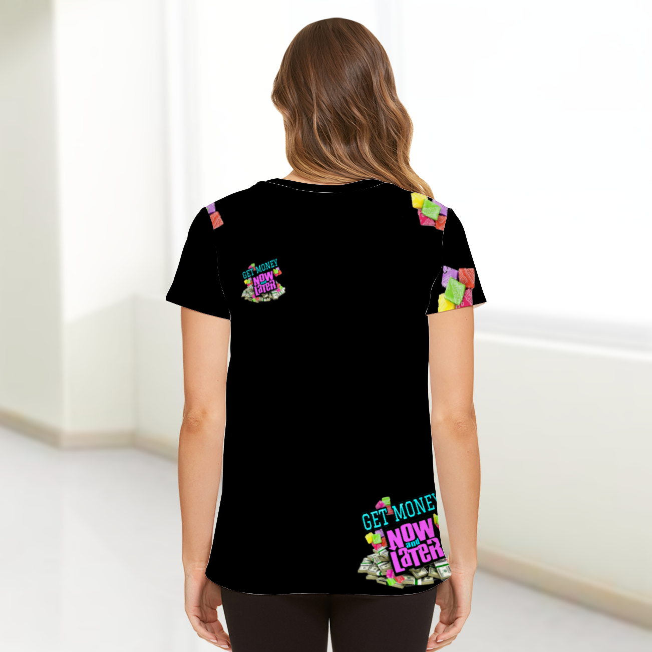 UNISEX GET MONEY T-Shirt BLACK PINK
