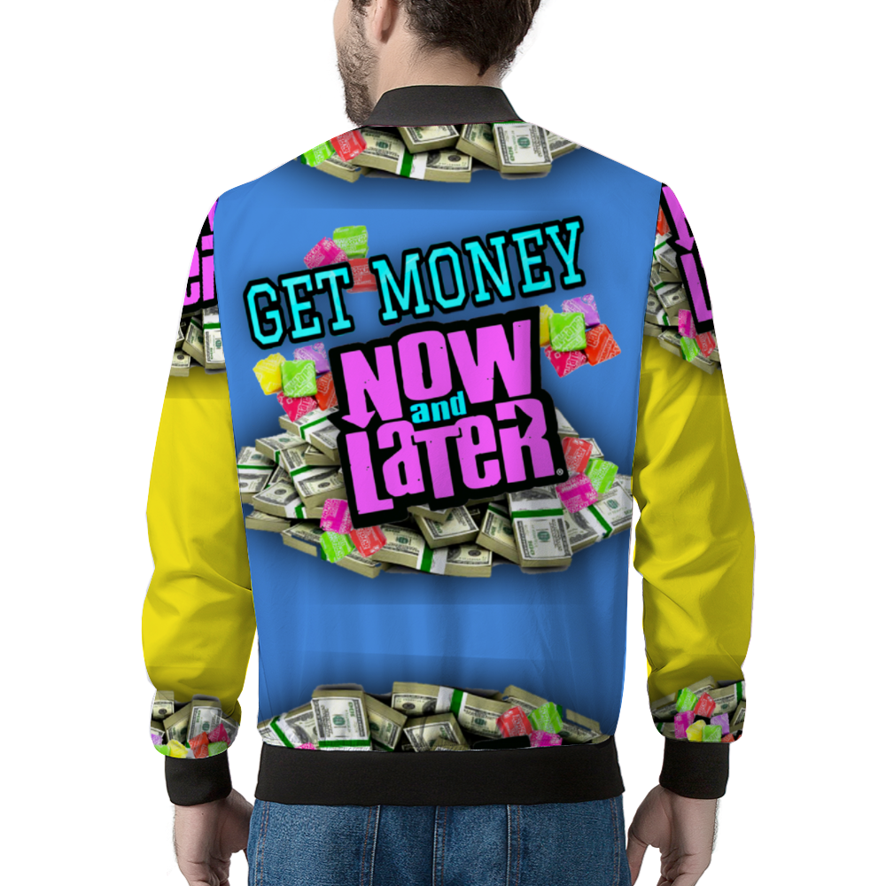 GET MONET Bomber Jacket BLUE YELLOW