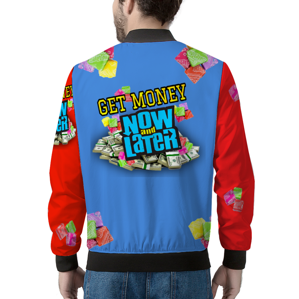 MY PAKK GET MONEY RED BLUE Bomber Jacket
