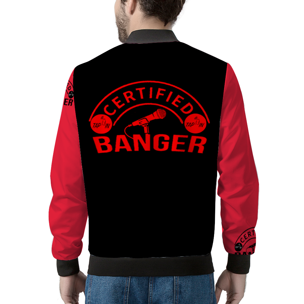 CERTIFIED BANGER Bomber Jacket BLK RED