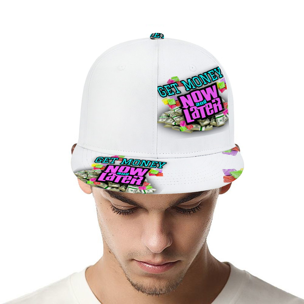 GET MONEY Trucker Hat WHITE PINK