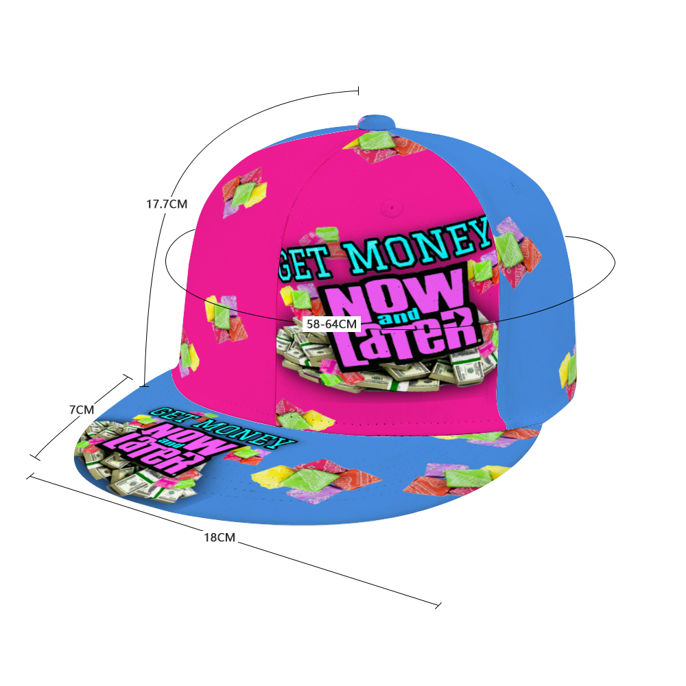 GET MONEY Trucker Hat PINK BLUE