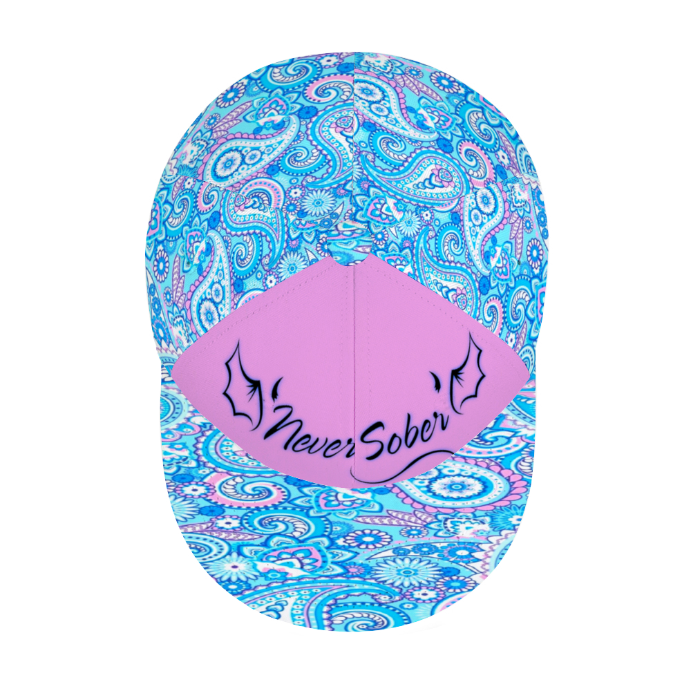 Never Sober Paisley Hat pink