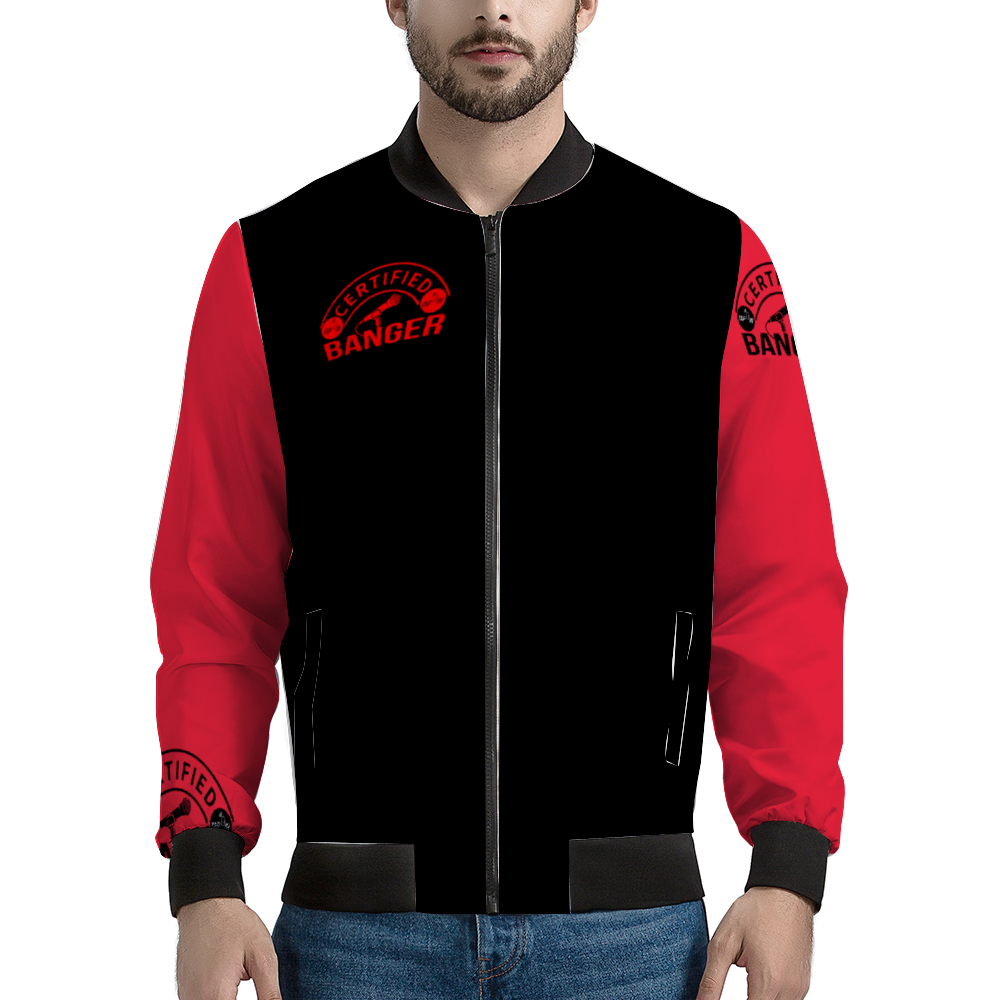 CERTIFIED BANGER Bomber Jacket BLK RED