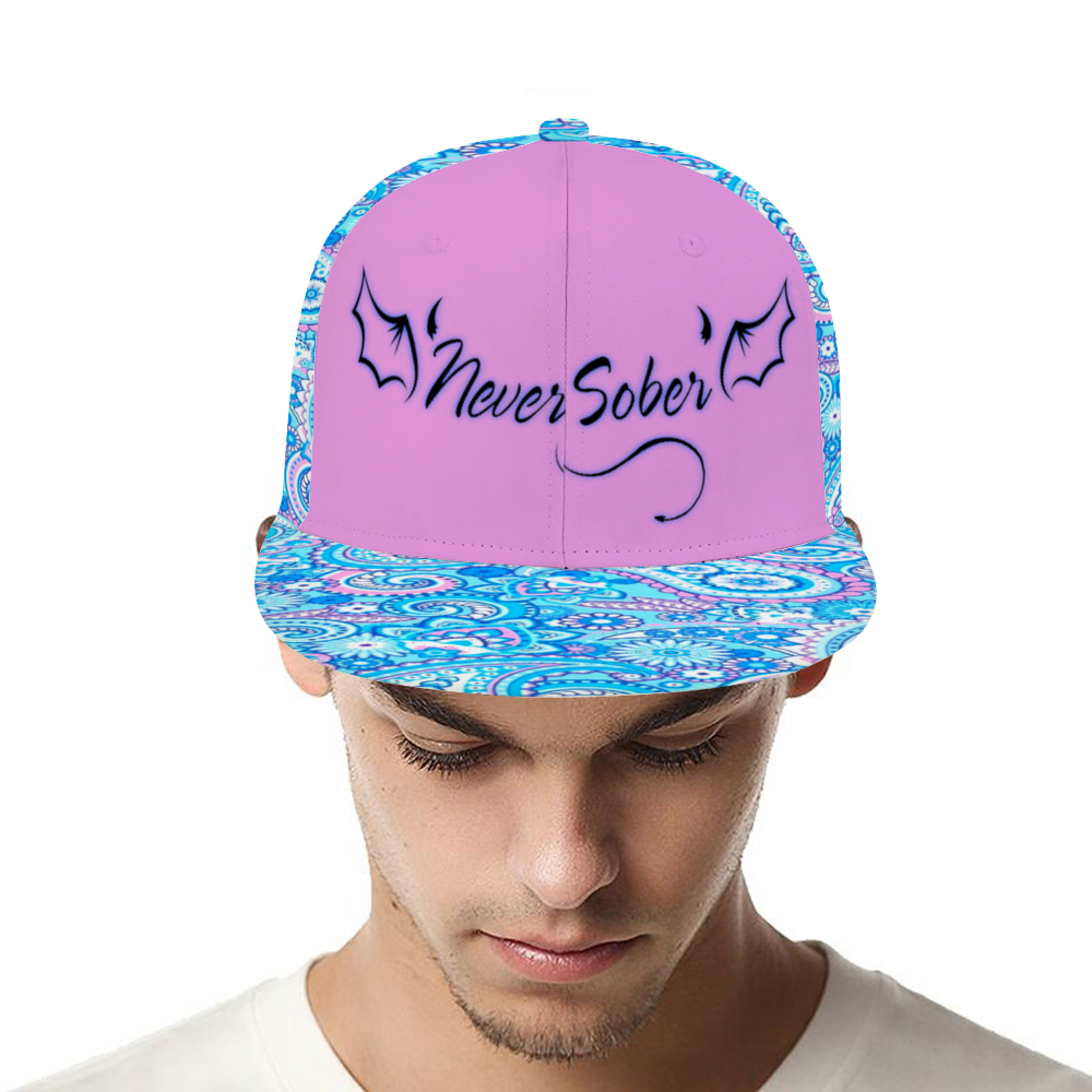 Never Sober Paisley Hat pink