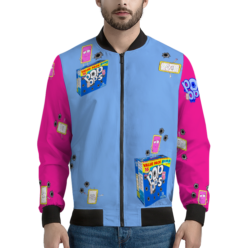 POP OPS Bomber Jacket PINK BLUE