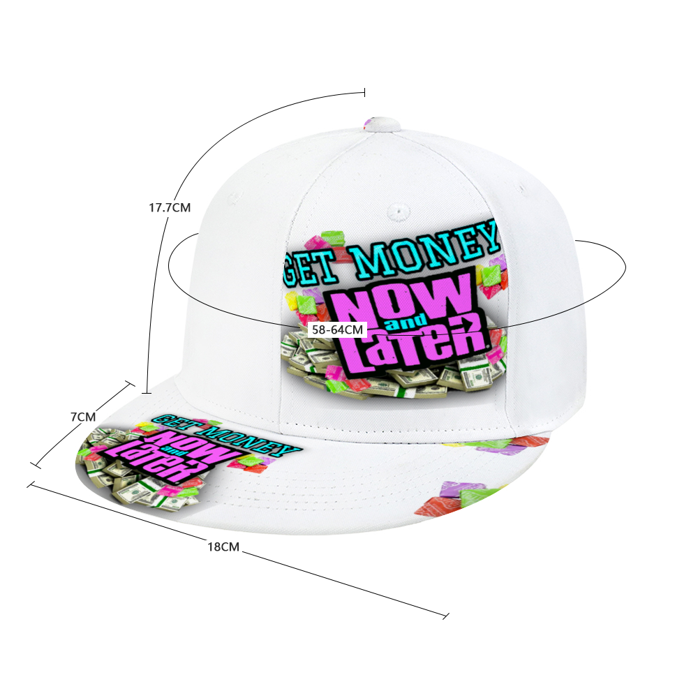 GET MONEY Trucker Hat WHITE PINK