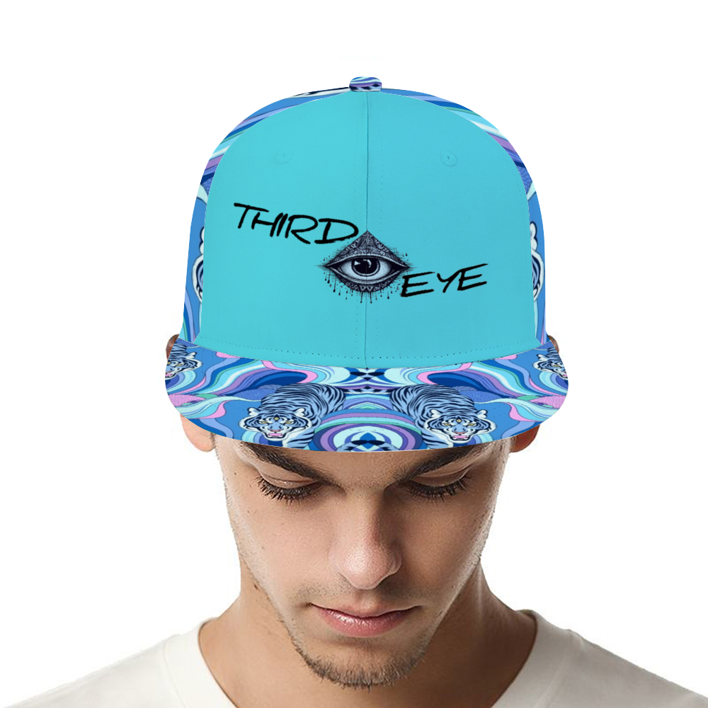 Third Eye Unisex Adjustable Trucker Hat Blue