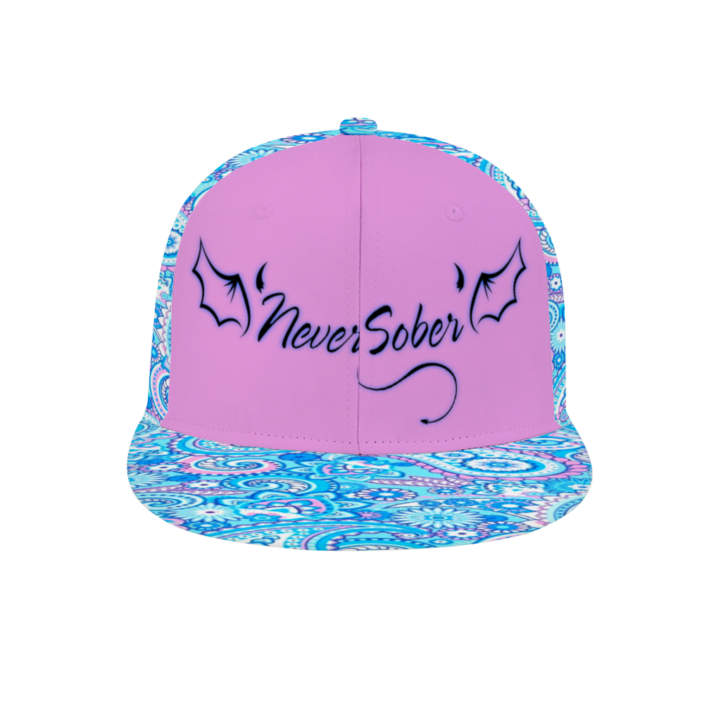 Never Sober Paisley Hat pink