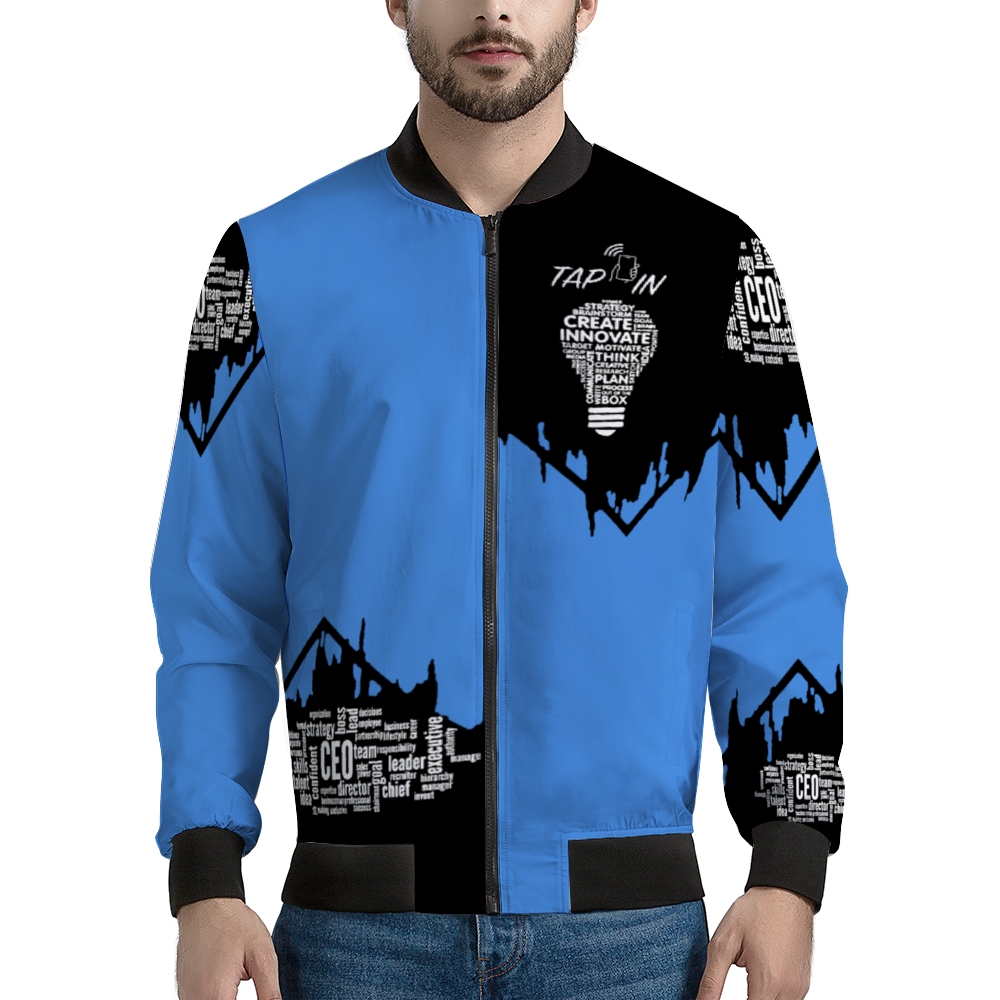 *Mens CEO  Bomber Jacket BLUE